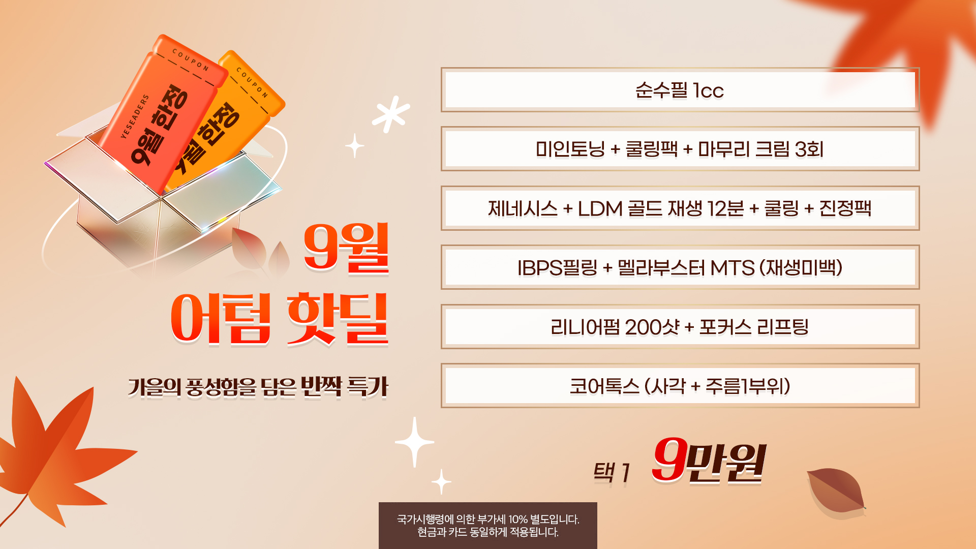 9월 어텀 핫딜